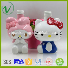 Customized high-quality PP empty shampoo cute plastic bottle with logo